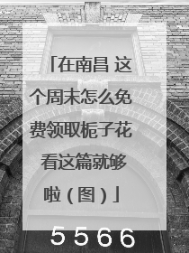 在南昌 这个周末怎么免费领取栀子花 看这篇就够啦（图）