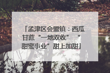 孟津区会盟镇：西瓜甘蔗“一地双收” “甜蜜事业”甜上加甜