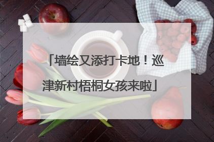墙绘又添打卡地！巡津新村梧桐女孩来啦