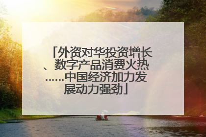 外资对华投资增长、数字产品消费火热……中国经济加力发展动力强劲