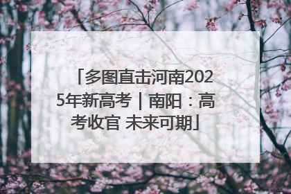 多图直击河南2025年新高考｜南阳：高考收官 未来可期
