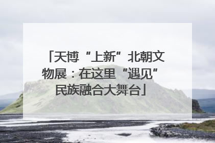 天博“上新”北朝文物展：在这里“遇见”民族融合大舞台