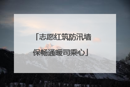 志愿红筑防汛墙 保畅通暖司乘心