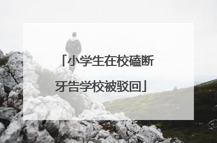 小学生在校磕断牙告学校被驳回