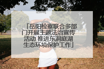 岳阳检察联合多部门开展主题法治宣传活动 推进东洞庭湖生态环境保护工作