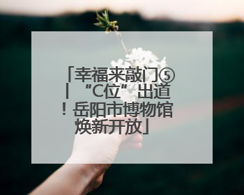 幸福来敲门⑤丨“C位”出道！岳阳市博物馆焕新开放