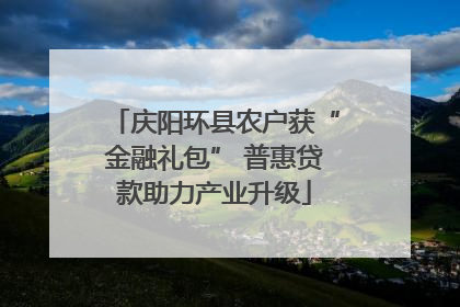 庆阳环县农户获“金融礼包” 普惠贷款助力产业升级