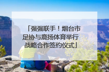 强强联手！烟台市足协与鹿扬体育举行战略合作签约仪式
