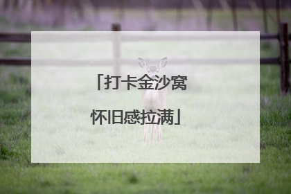 打卡金沙窝 怀旧感拉满