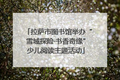 拉萨市图书馆举办“雪域探险·书香奇缘”少儿阅读主题活动