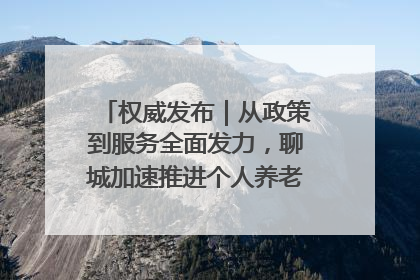 权威发布｜从政策到服务全面发力，聊城加速推进个人养老金制度落地
