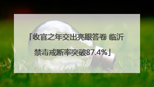 收官之年交出亮眼答卷 临沂禁毒戒断率突破87.4%
