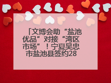 文博会助“盐池优品”对接“湾区市场”！宁夏吴忠市盐池县签约28.44亿元