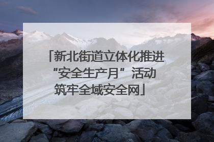 新北街道立体化推进“安全生产月”活动 筑牢全域安全网