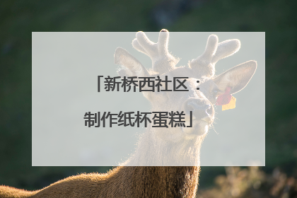 新桥西社区：制作纸杯蛋糕