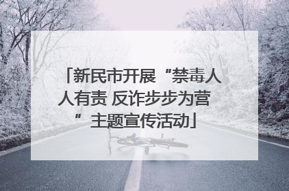 新民市开展“禁毒人人有责 反诈步步为营”主题宣传活动