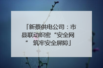 新蔡供电公司：市县联动织密“安全网” 筑牢安全屏障
