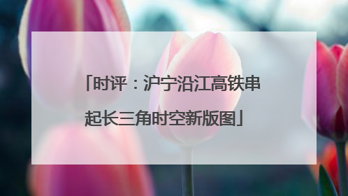 时评：沪宁沿江高铁串起长三角时空新版图