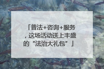 普法+咨询+服务，这场活动送上丰盛的“法治大礼包”