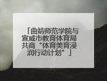 曲靖师范学院与宣威市教育体育局共商“体育美育浸润行动计划”
