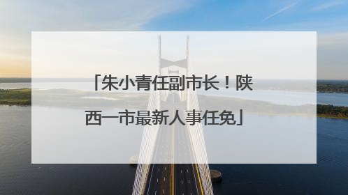 朱小青任副市长！陕西一市最新人事任免