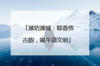 潍坊潍城：粽香传古韵，端午颂文明