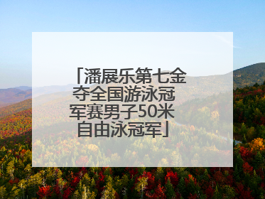 潘展乐第七金 夺全国游泳冠军赛男子50米自由泳冠军