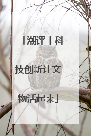 潮评丨科技创新让文物活起来