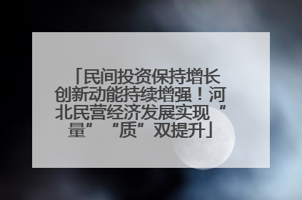民间投资保持增长 创新动能持续增强！河北民营经济发展实现“量”“质”双提升