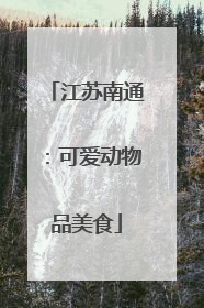 江苏南通：可爱动物品美食