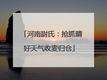 河南尉氏：抢抓晴好天气收麦归仓