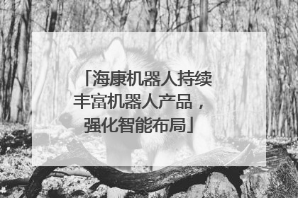 海康机器人持续丰富机器人产品，强化智能布局
