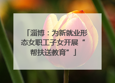 淄博：为新就业形态女职工子女开展“帮扶送教育”