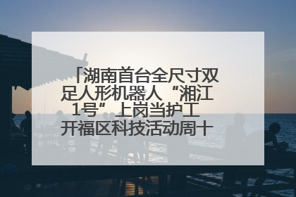 湖南首台全尺寸双足人形机器人“湘江1号”上岗当护工 开福区科技活动周十大科创项目签约