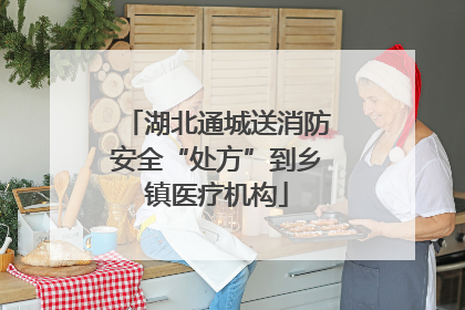 湖北通城送消防安全“处方”到乡镇医疗机构