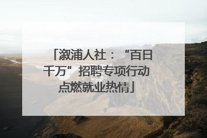 溆浦人社：“百日千万”招聘专项行动点燃就业热情