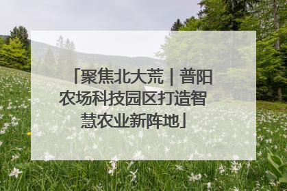 聚焦北大荒｜普阳农场科技园区打造智慧农业新阵地