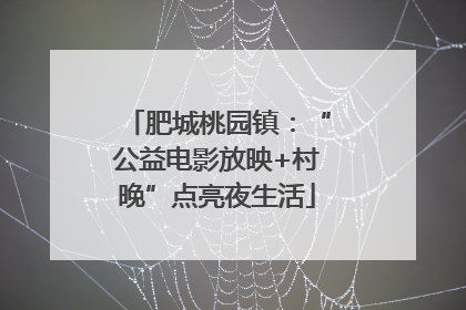 肥城桃园镇：“公益电影放映+村晚”点亮夜生活