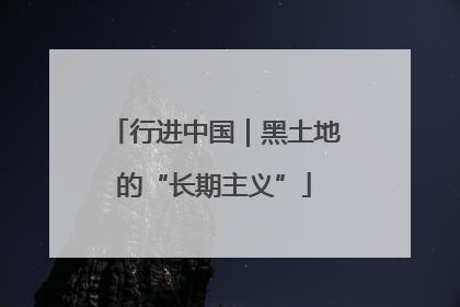 行进中国｜黑土地的“长期主义”