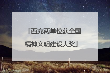 西充两单位获全国精神文明建设大奖