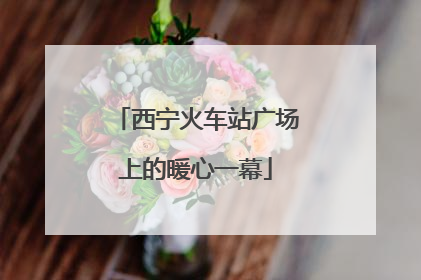 西宁火车站广场上的暖心一幕