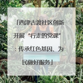 西津古渡社区创新开展“行走的党课”：传承红色基因、为民做好服务