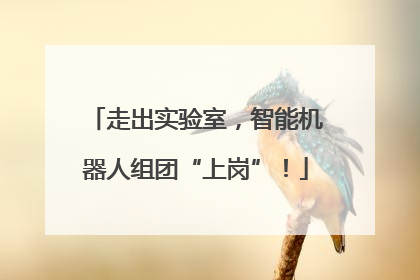 走出实验室，智能机器人组团“上岗”！