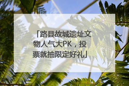 路县故城遗址文物人气大PK，投票就抽限定好礼