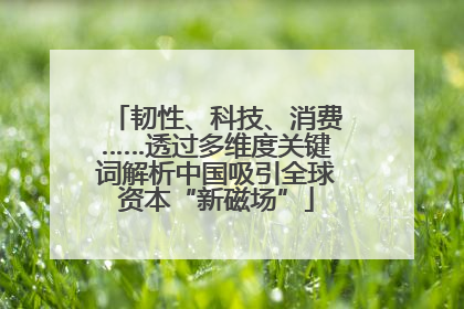 韧性、科技、消费……透过多维度关键词解析中国吸引全球资本“新磁场”