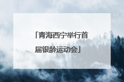 青海西宁举行首届银龄运动会