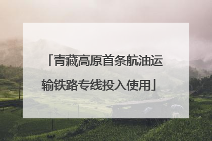 青藏高原首条航油运输铁路专线投入使用