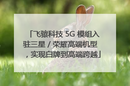 飞骧科技 5G 模组入驻三星 / 荣耀高端机型，实现白牌到高端跨越