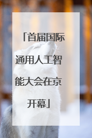 首届国际通用人工智能大会在京开幕