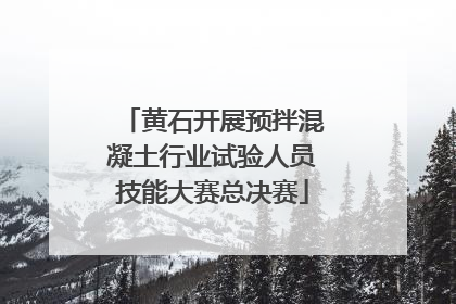 黄石开展预拌混凝土行业试验人员技能大赛总决赛
